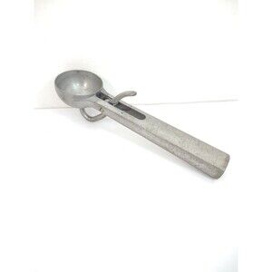 Vintage Mechanical Ice Cream Scoop Aluminum Spring RARE Return Lever